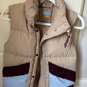 Tory Sport Beige Puffer Vest